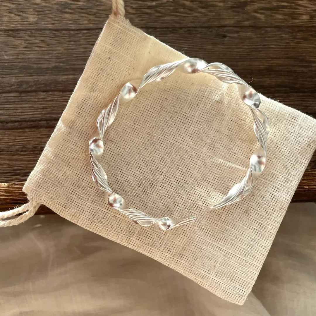925 Sterling Silver Bracelet Geometric Cube Circle Punk Asymmetric Beaded For Woman Girl Fashion Jewelry Gift Dropship Wholesale