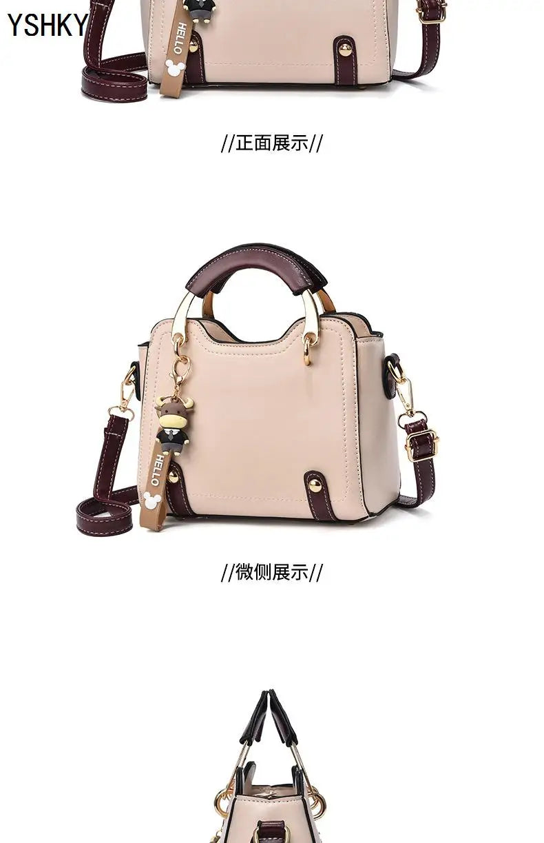 New brand shoulder Bag leather  Women's luxury designer handbag for 2024 women European and American retro cross body Tote bags