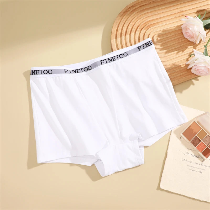 Women's Cotton Seamless Panties Sports Boxers Underwear Female Solid Color Briefs Cozy Lingerie Intimate Underpants Soft S-XXL