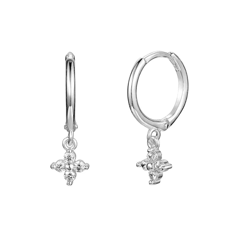 Dainty Tiny Layered Gold Plated Copper Metal Paved CZ Huggie Hoop Earrings for Women Girls Luxury Elegant Catilage Hoops Jewelry