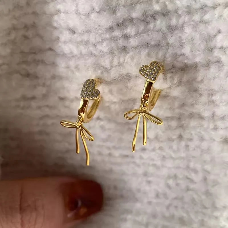 VENTFILLE 925 Sterling Silver Bow Knot Ear Clip for Women Girl Ribbon Design Ballet Style Sweet Jewelry Gift Dropshipping