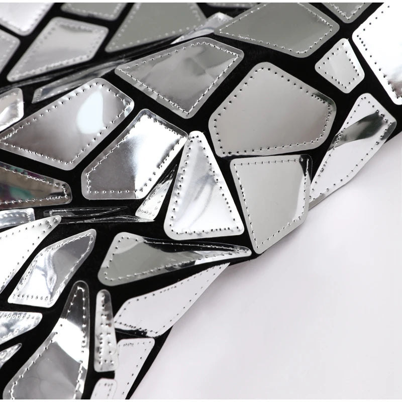Women Shiny Metallic Sequin Dress - Sleeveless Bodycon Mini Party
