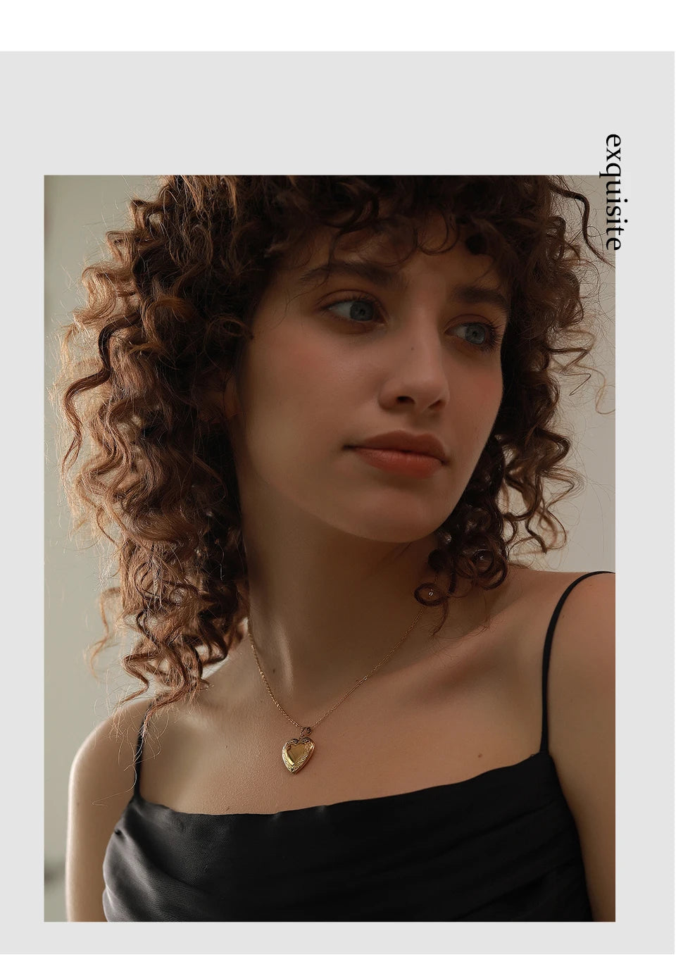 Yhpup Heart Stainless Steel Pendant Drop Necklace  Waterproof Friend Photo Picture Frame Locket Charm Necklace Jewelry Gift