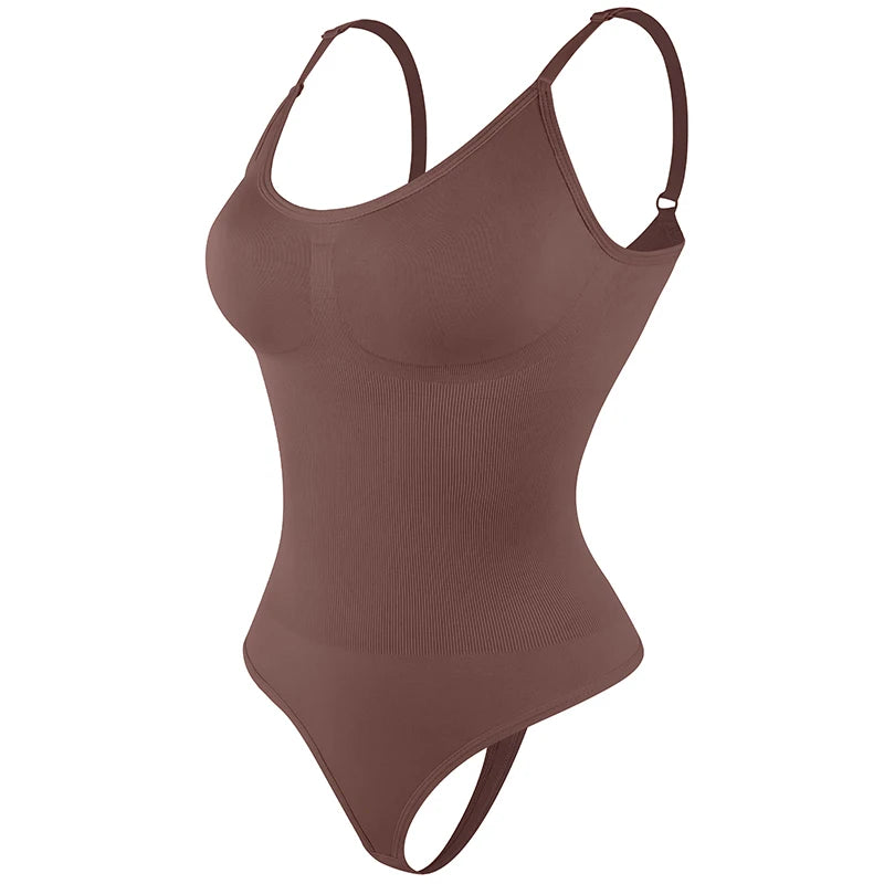 Bodysuit Shapewear - Tummy Control Butt Lifter Low Neck Jumpsuit