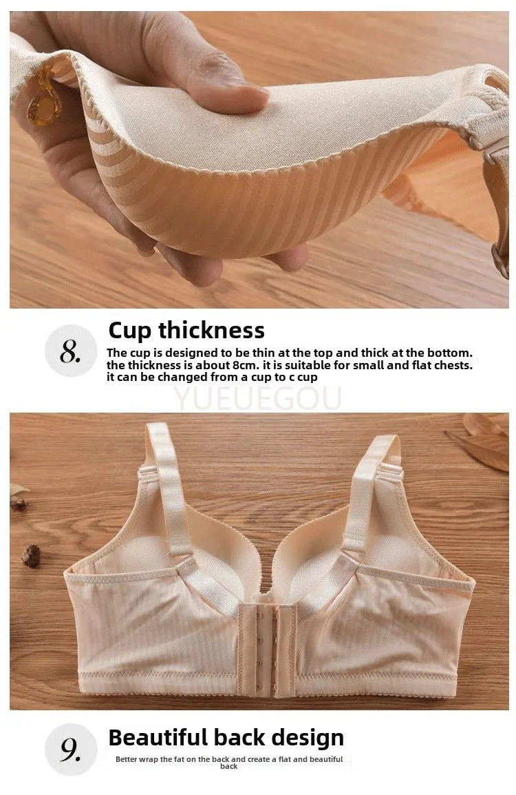 2024 New Girl's 8cm thickened Bra Steamed Bread Cup Adjustable Underwear No Mark No Steel Ring Breast Lingerie push up Bras