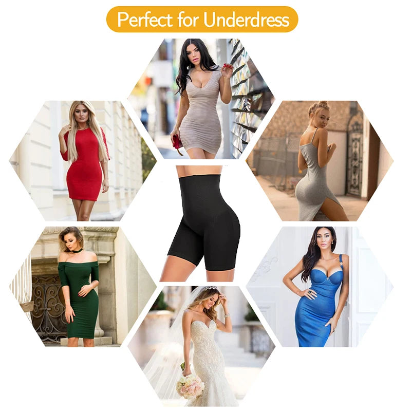 High Waisted Body Shaper Shorts - Tummy Control Butt Lifter