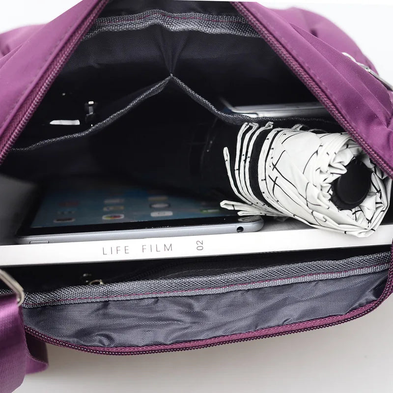 Crossbody for Women Waterproof Tote Casual Nylon Purse Handbag RFID Lightweight Messenger Bag