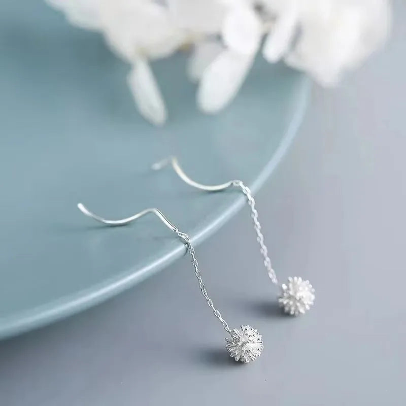 French Luxury Sweet Romantic Long Zircon Tassel Twisted Earrings for Women Temperament Wedding  Banquet Jewelry Gift
