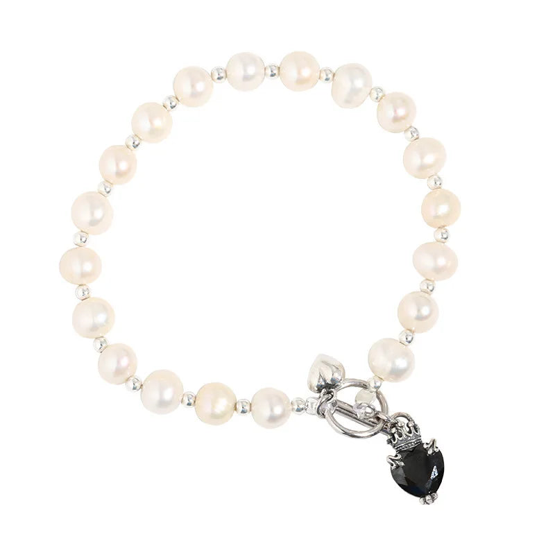 VENTFILLE 925 Sterling Silver Double Layer Pearl Bracelet for Women Girl Design Bead Korean Jewelry Dropshipping
