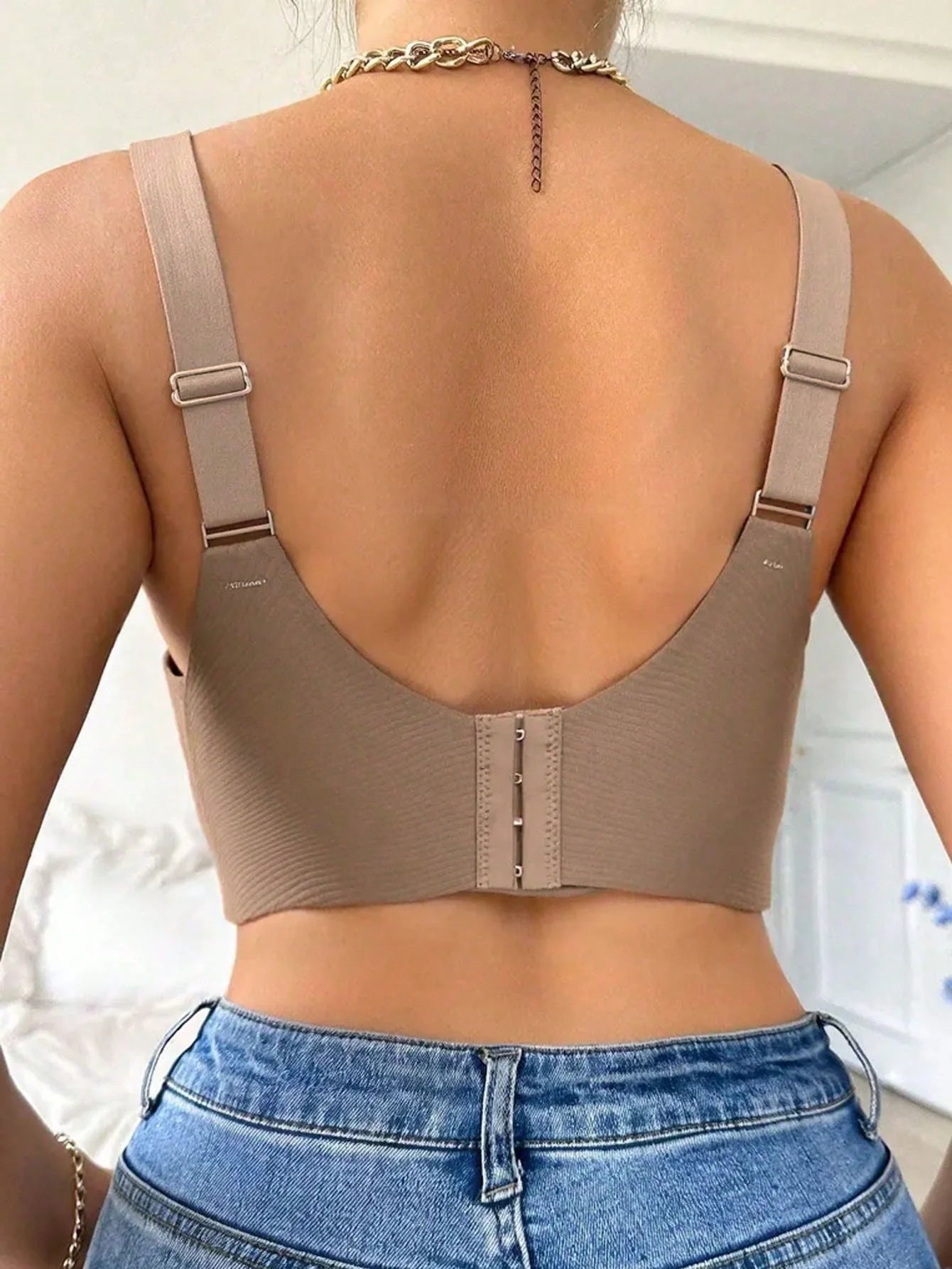 FINETOO Seamless Push-Up Bra - Wireless Removable Pads M-4XL