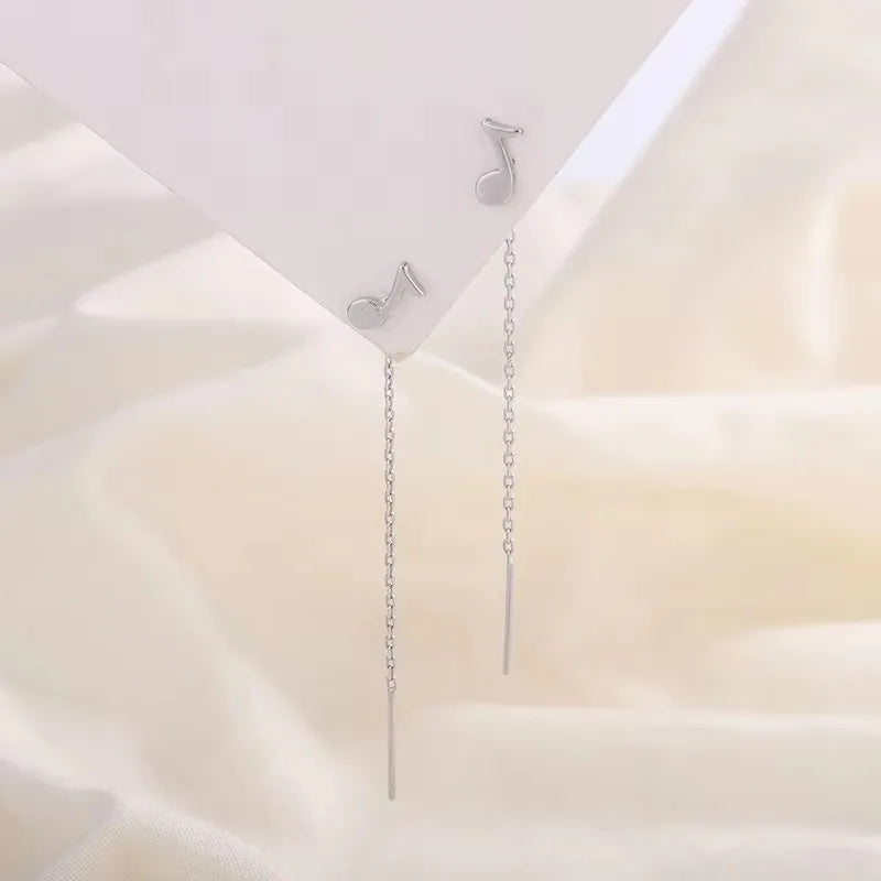 French Luxury Sweet Romantic Long Zircon Tassel Twisted Earrings for Women Temperament Wedding  Banquet Jewelry Gift