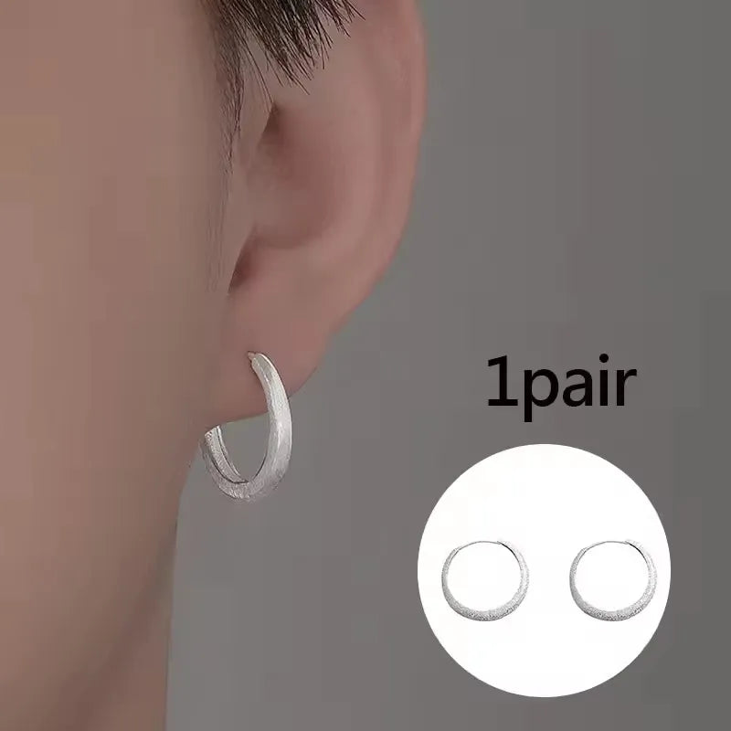 VENTFILLE 925 Sterling Silver CZ Star Moon Asymmetric Hoop Earrings for Women Girls Gold Silver Color Party Jewelry Gifts