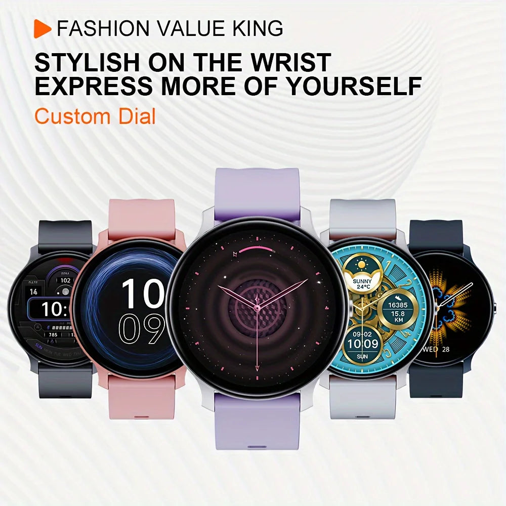 LAXASFIT 2024 Smartwatch - Bluetooth Call IP68 Fitness Custom Dials