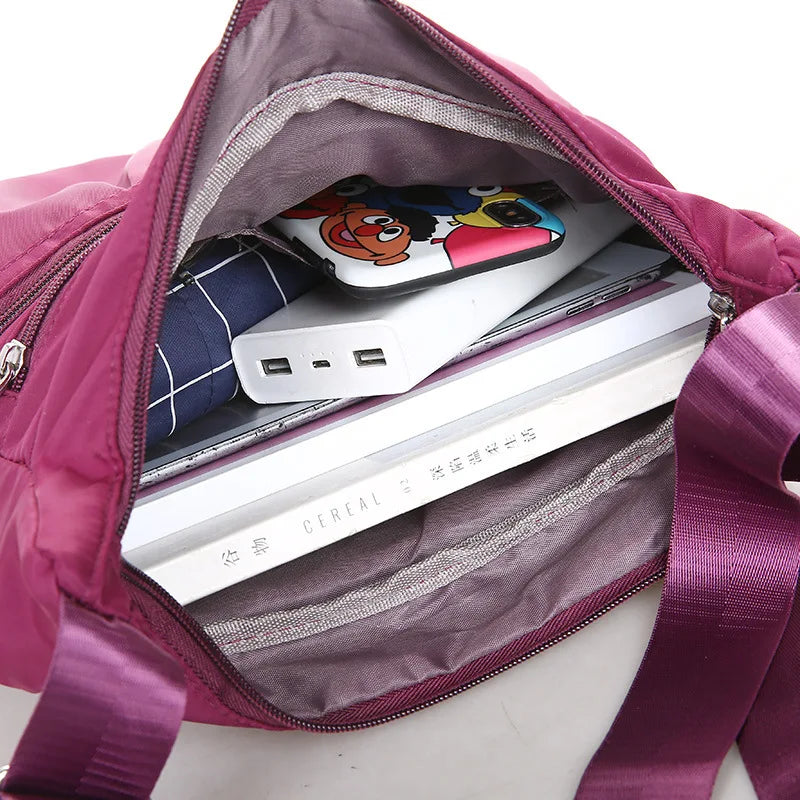 Crossbody for Women Waterproof Tote Casual Nylon Purse Handbag RFID Lightweight Messenger Bag