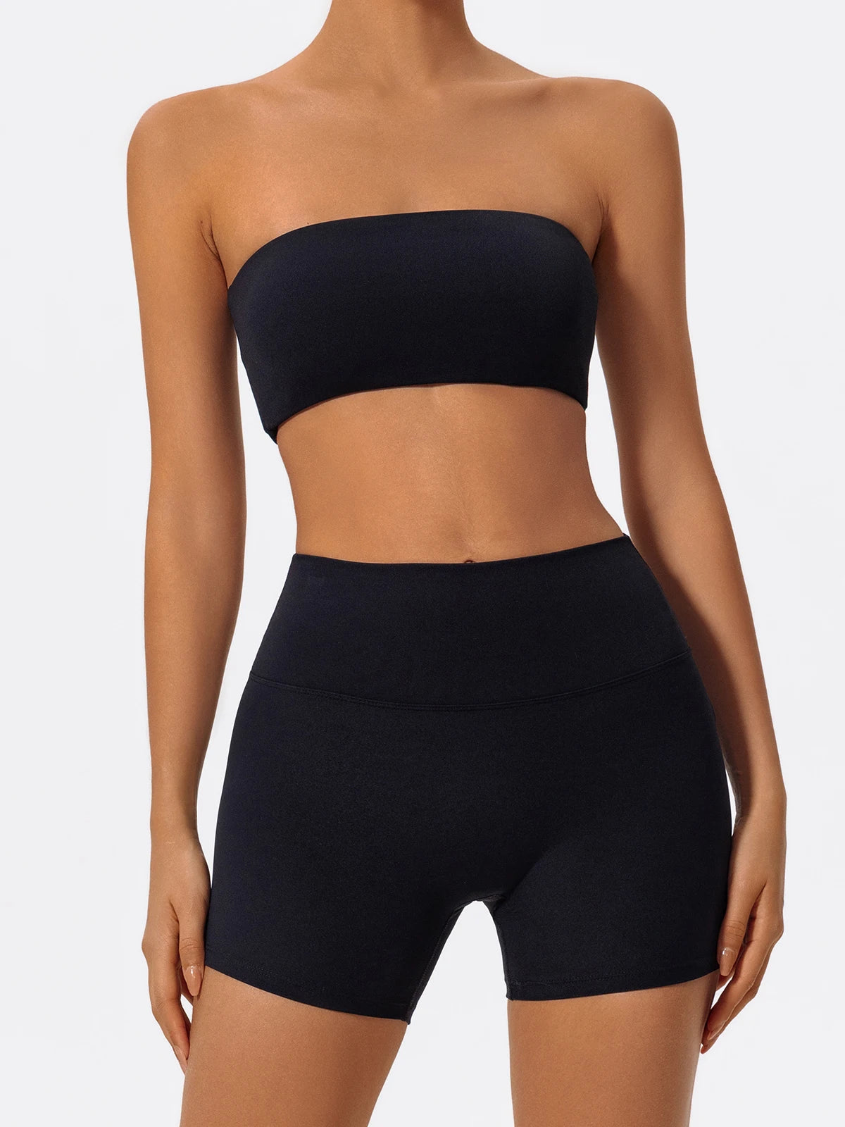 Ctenkevet Two Piece Fitness Sports Set Women Workout Yoga Outfit Strapless Bra Woman 2Ps Gym Crop Top Deportivos Mujer Gym Suits