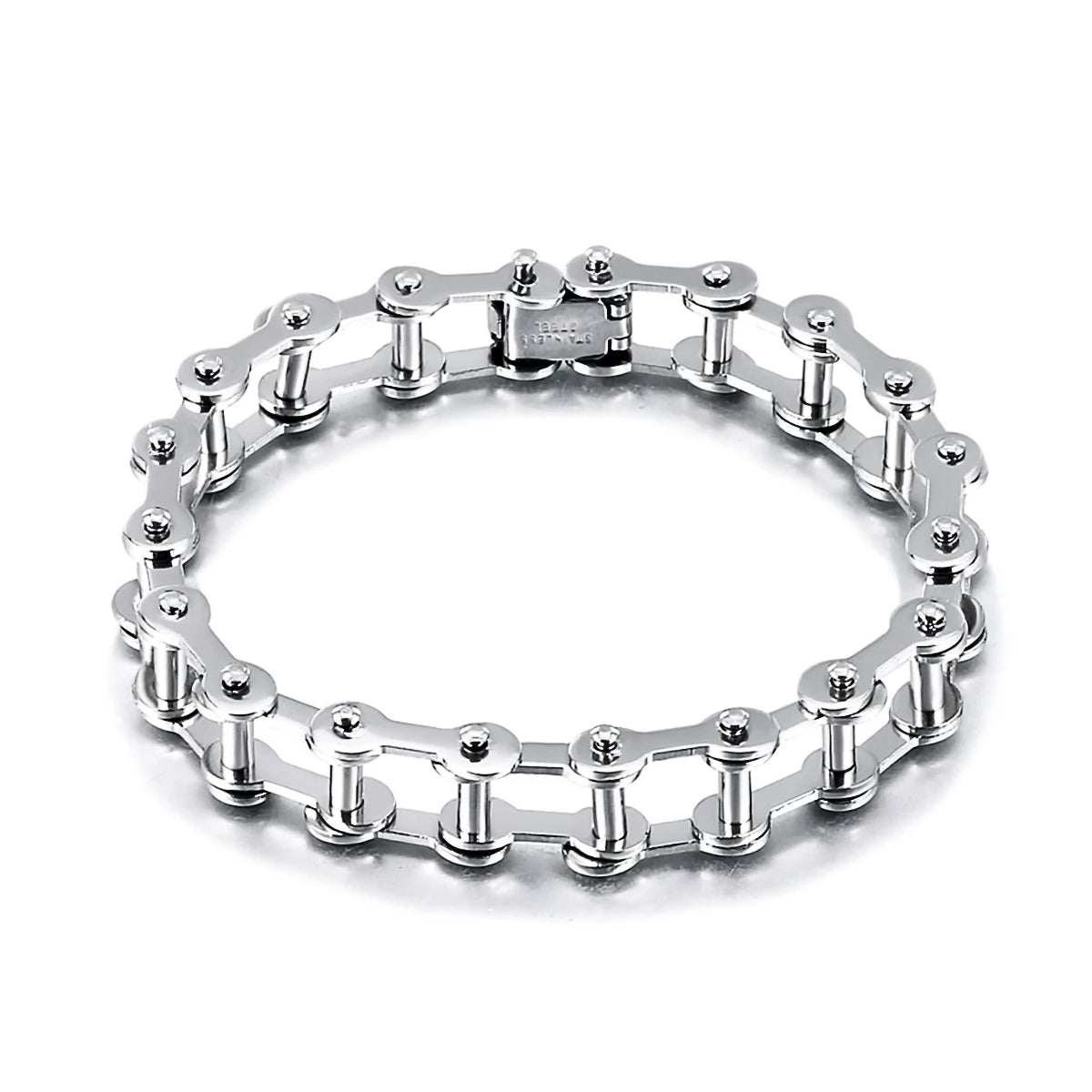 Stainless Steel Biker Chain Bracelet Mens Bracelet Link Chain Motorcycle Bicycle Style Bracelets Fashion Punk Bangles Jewelry