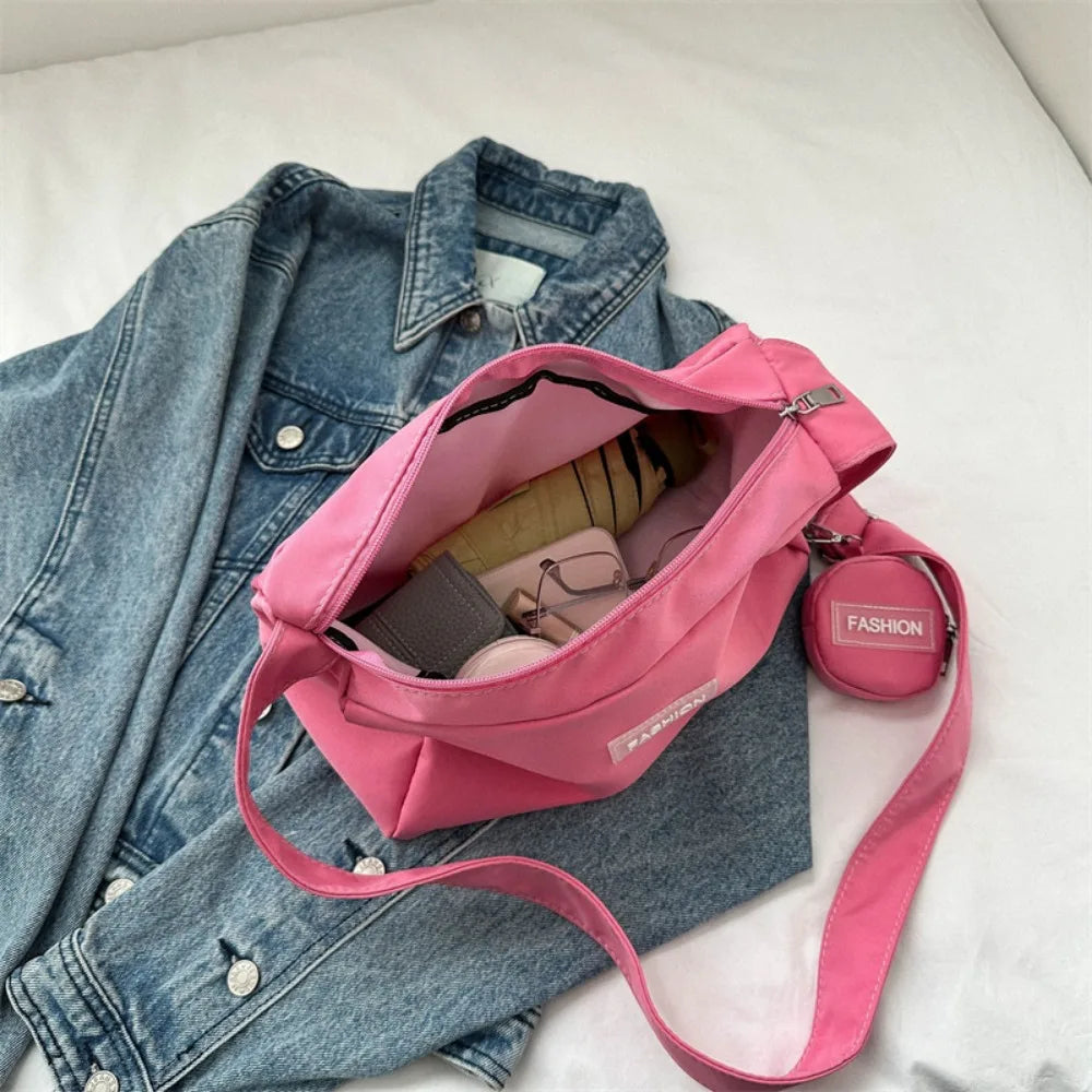 2023 Autumn Winter New Underarm Bag Fashion Large Capacity Crossbody Bag Casual Versatile Shoulder Bags Trendy Oxford Handbag