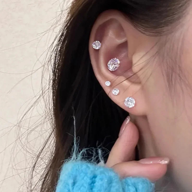 1-3pcs Magnetic Ear Clips Stud Earrings Non Piercing Strong Magnet Fake Piercing Women Men Jewelry Clip Earrings for Kids Girls