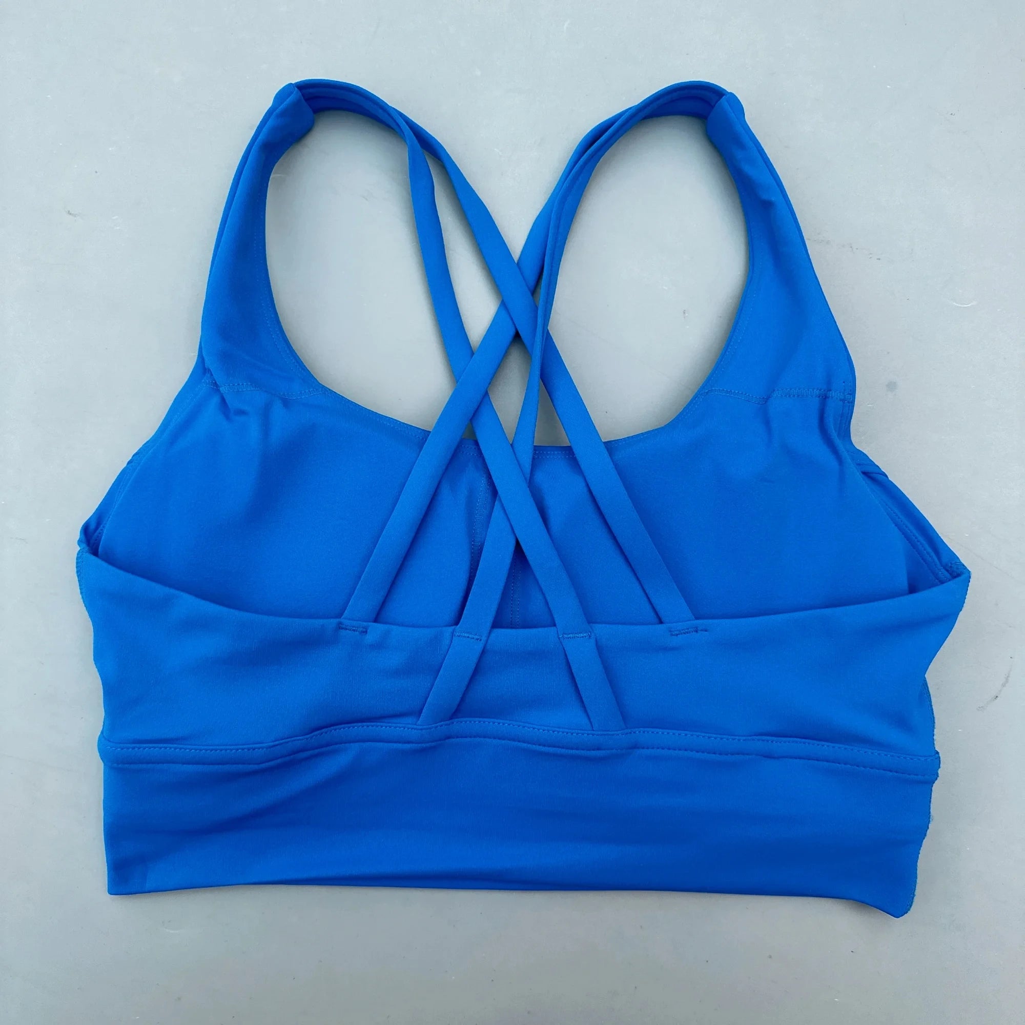 Solid Color Cross Fitness Bra - High Strength Yoga Sport Top