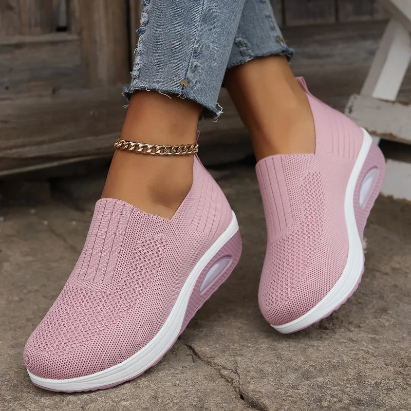 2024 Women's Walking Shoes - Air Cushion Orthopedic Platform Mules