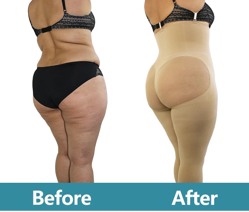 High Waist Body Shaper Shorts - Butt Lifter Mesh Buttock Enhancer