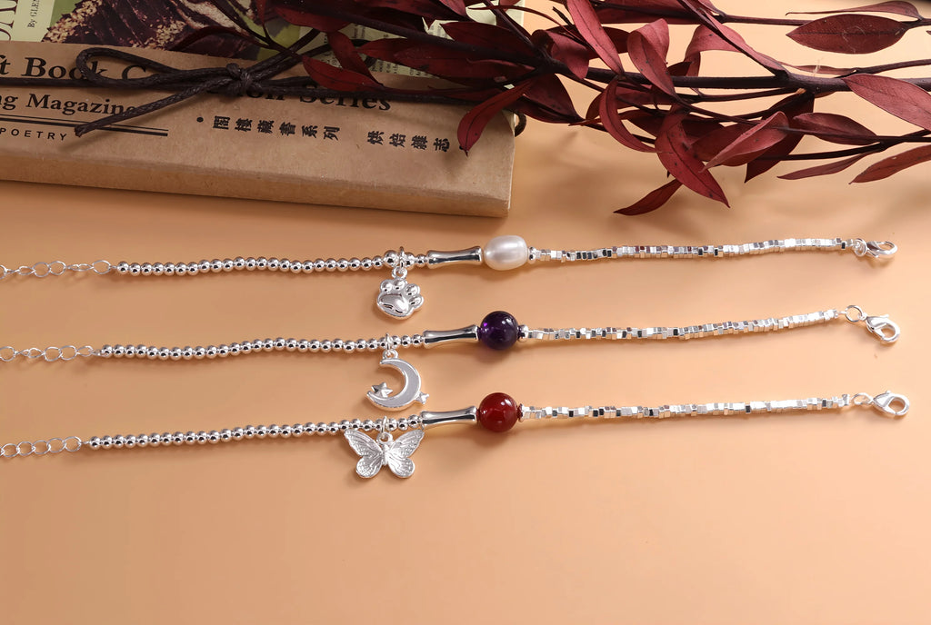 VENTFILLE 925 Sterling Silver Double Layer Pearl Bracelet for Women Girl Design Bead Korean Jewelry Dropshipping