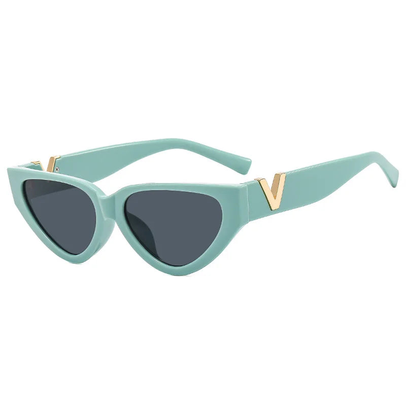 Luxury Vintage Cat Eye Sunglasses - Designer Fashion UV400 Women