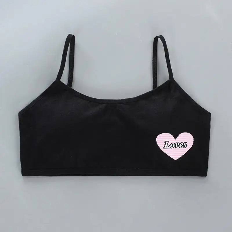 Teenage Girls Training Bras - Cotton Soft Sports Bra 8-16 Years