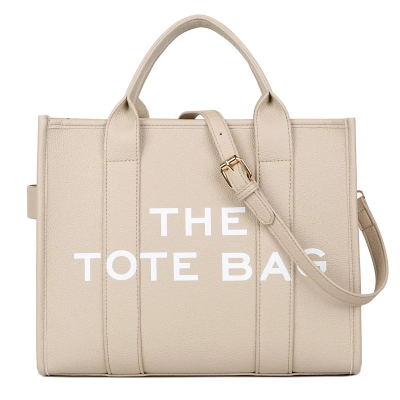 New Solid Color PU leather Women Tote bag Casual and large capacity High Quality handbag For women daily Commuter shoulder bag