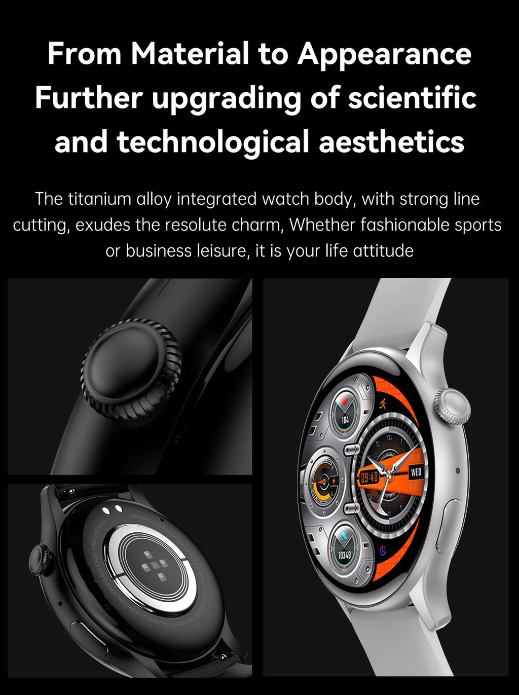 New Smart Watch Women 466*466 AMOLED Screen Always Display Time NFC Bluetooth Call Fashion IP68 Waterproof Sports Men Smartwatch