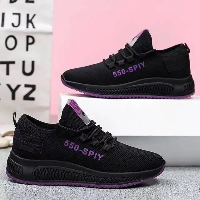 Tenis Feminino 2024 Hot Sale - Vulcanize Air Mesh Outdoor Walking Sneakers