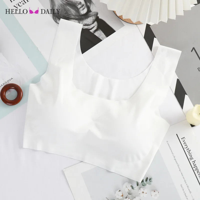 Ice Silk Sleep Bra - Seamless Yoga Sports Bralette