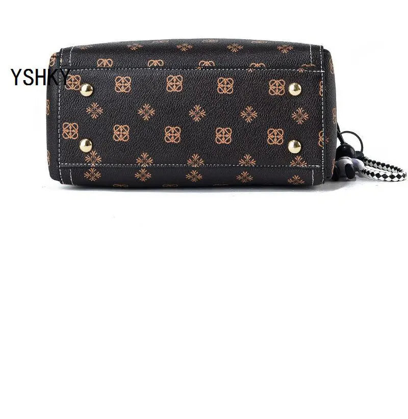 New brand shoulder Bag leather  Women's luxury designer handbag for 2024 women European and American retro cross body Tote bags