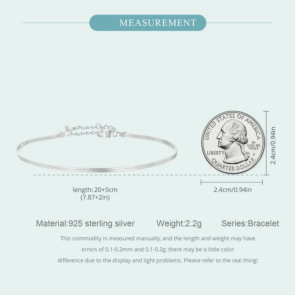 BISAER 925 Sterling Silver Round Beads Anklets,Waterproof Hypoallergenic Infinite Love Chain For Women Fine Jewelry Holiday Gift