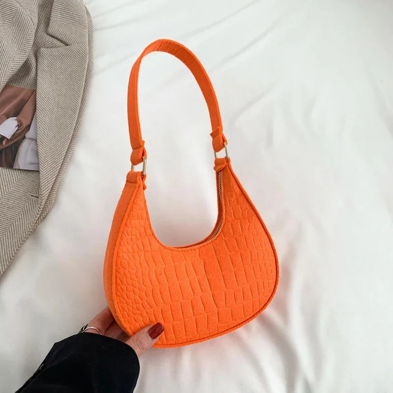 Women Top-handle Bags Autumn Winter Fashion Bag New Fashion Shoulder Bag Portable Women's Bag Bolso Mujer Handbags Felt