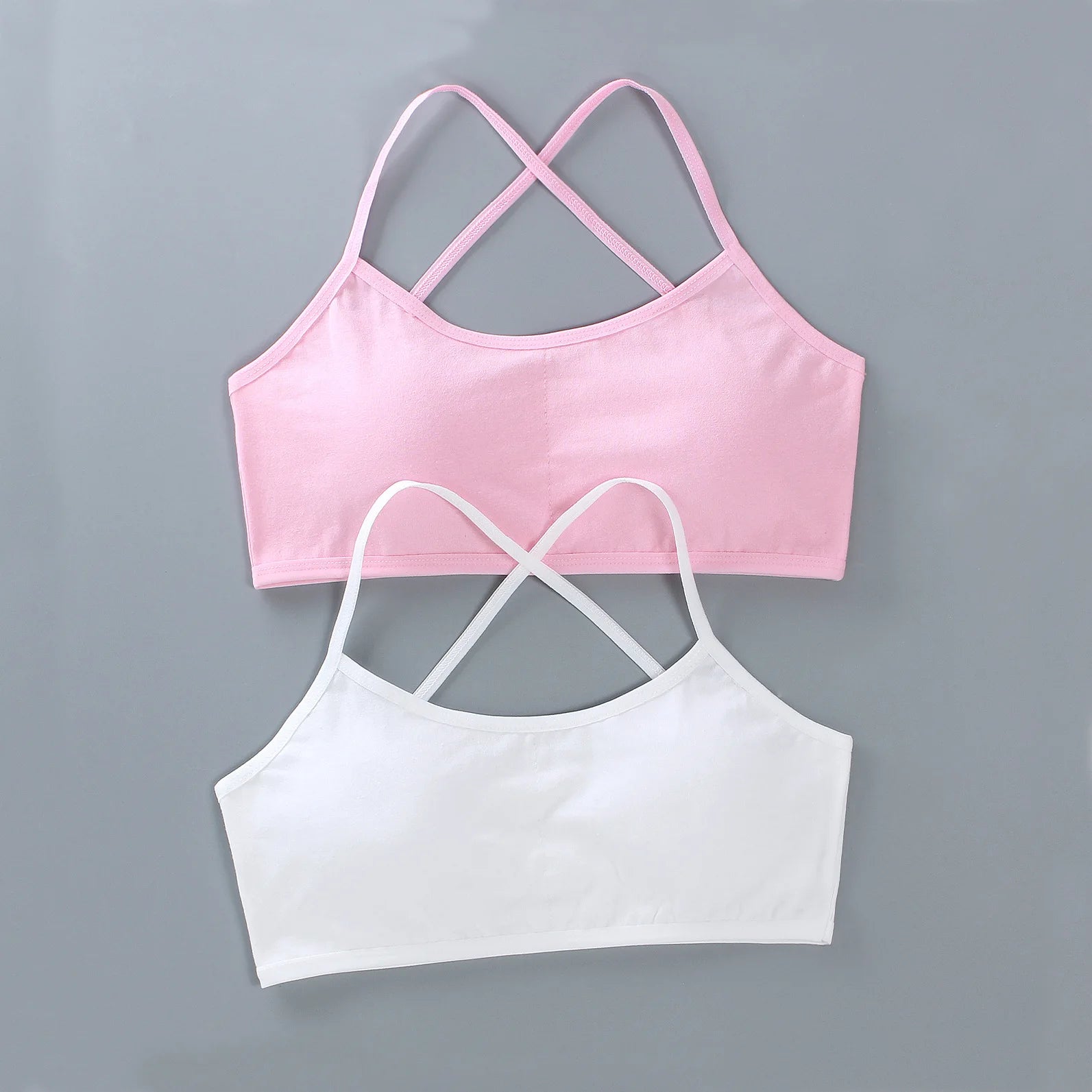 Teenage Girls Training Bras - Cotton Soft Sports Bra 8-16 Years