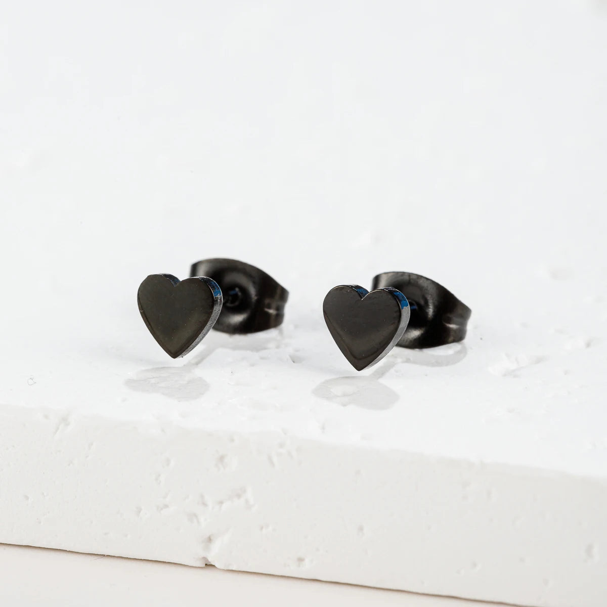 1 Pair Stainless steel Earrings Trend Korean Sweet Heart Fashion Stud Earrings For Women Jewelry Party Friends Wedding Gifts NEW
