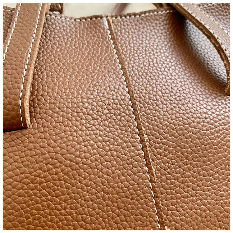 High Quality PU Tote Bags Fashion Solid Hasp Simple Versatile Sense of Luxury Shoulder and Handbags for Women 2024 New Style