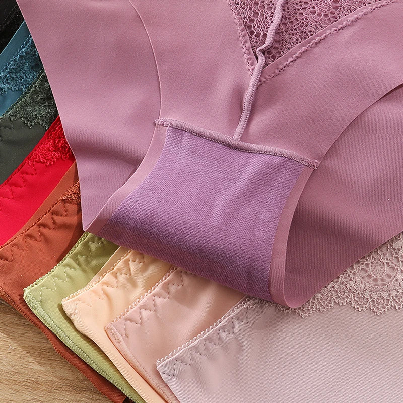 BZEL 10PCS/Set Women's Panties Exquisite Sweet Lace Underwear Sexy Lingerie Silk Satin Briefs Woman Comfort Breathable Underpant