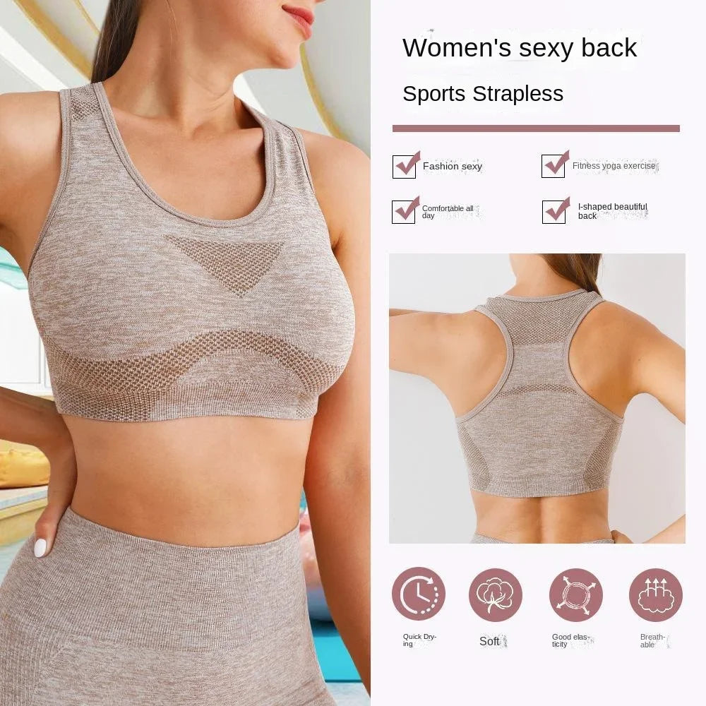 2PCS Seamless Women Yoga Set Workout Sportswear Gym Clothing Fitness Long Sleeve Crop Top High Waist Leggings Sports Suits