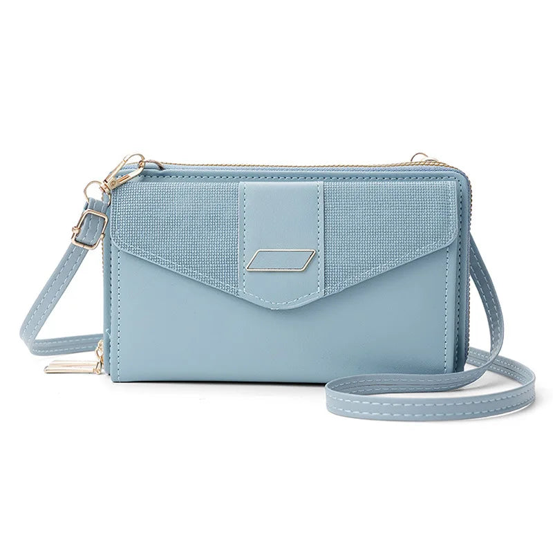Fashion Women Luxury Leather Single Shoulder Bags Ladies Large Capacity Crossbody Mobile Phone Purse Female Messenger Wallet