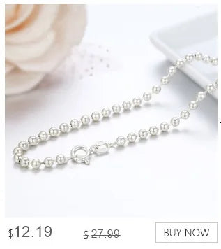 35cm-80cm 1mm Thin Pure Solid 925 Sterling Silver Box Chain Necklace Women Men Girls Jewelry Short to Long Kolye Collares