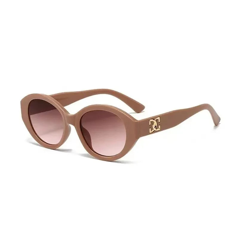 2025 Luxury Small Round Sunglasses - Unisex Designer Gradient UV400