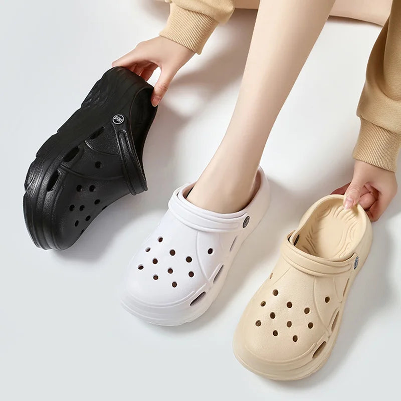 Women's Fashion Platform Sandals - Summer 2025 EVA Clogs Garden Shoes