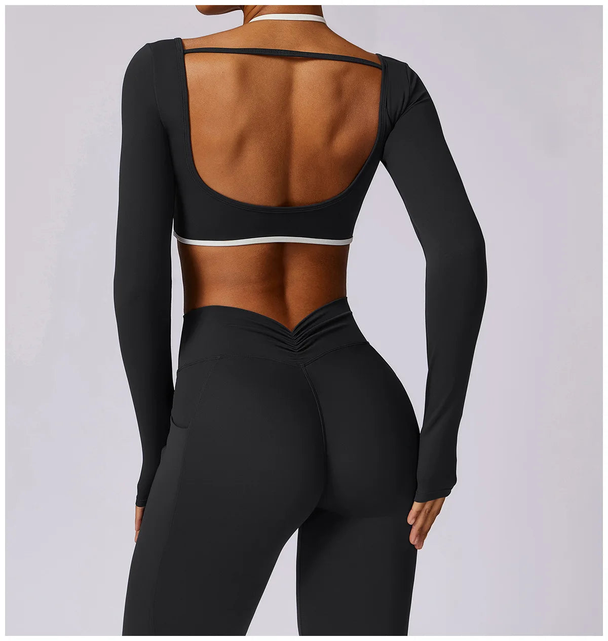 2Pcs Gym Set Women Workout Backless Yoga Suit Women Quick Dry Running Legging Fitness Bra Short-sleeved Shirt Sports Suit Female