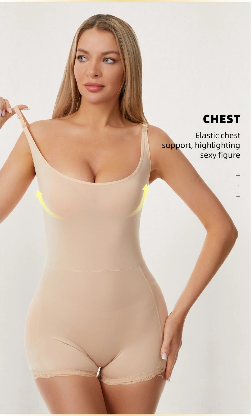 Women Padded Bodysuit - Butt Lifter Waist Trainer Body Shaper