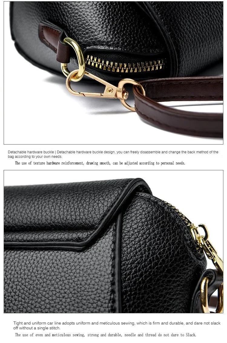 Luxury Designer Solid Color Women's Small Handbag Fashion Shoulder Messenger Bag Ladies Pu Leather Shell Crossbody Bag Bolsas