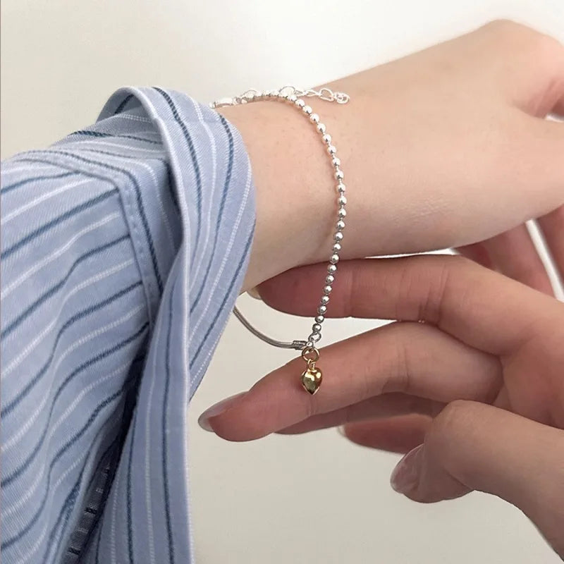 VENTFILLE 925 Sterling Silver Double Layer Pearl Bracelet for Women Girl Design Bead Korean Jewelry Dropshipping