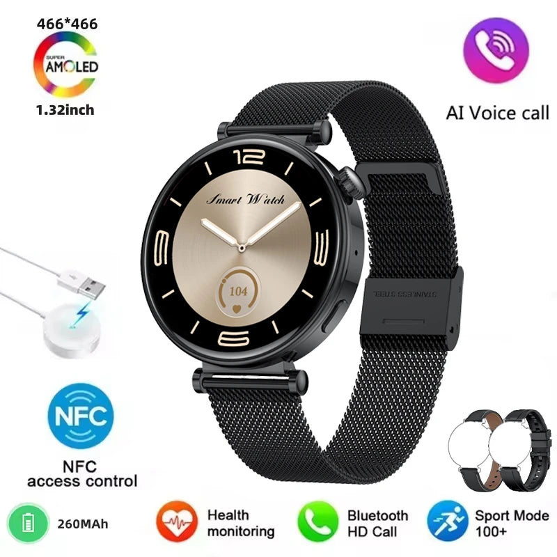 2025 New For Original HUAWEI Watch GT5 Mini Women Smartwatch GPS motion trail NFC 466*466 HD Full screen touch Ladies Smartwatch