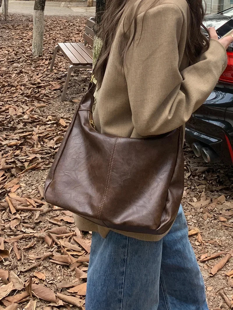 Cowhide Women Handbag Luxury Shoulder Bag Ladies Leather Tote Fashion Female Messenger High Quality Designer Purse Elegant